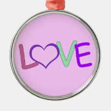 Beautiful "Love" Ornament