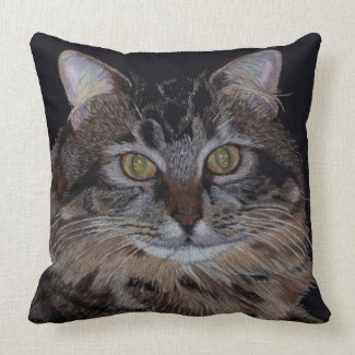 Beautiful Maine Coon Cat Pillow