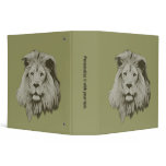 Beautiful Male Lion Vinyl Binders