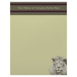 Beautiful Male Lion Customized Letterhead