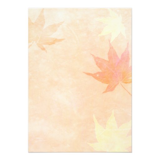 Beautiful Maple Leaf Fall Bridal Shower Invitation