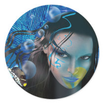 Beautiful Mara Fine Art Sticker by CherylDanielsart Beautiful Mara Fine Art Sticker