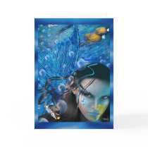 Beautiful Mara Mermaid Card by CherylDanielsart Beautiful Mara Mermaid Card