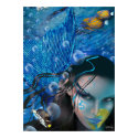Beautiful Mara Mermaid Poster posters by CherylDanielsart Beautiful Mara Mermaid Poster posters
