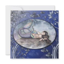 Beautiful Mermaid Baby Shower Invitations