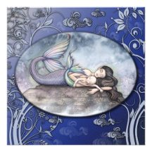 Beautiful Mermaid Baby Shower Invitations