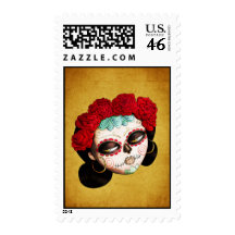 Beautiful Mexican Catrina Postage