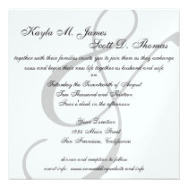 Beautiful Modern Ampersand Wedding Invitation