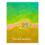 Beautiful modern art Summer Love fun bridal shower Personalized Invitation