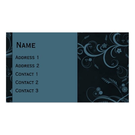 Beautiful modern curls design business cards (front side)