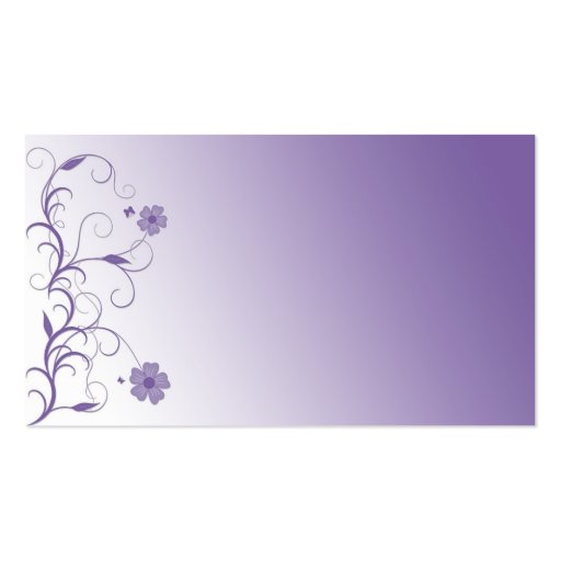 Beautiful modern floral design business card template (back side)