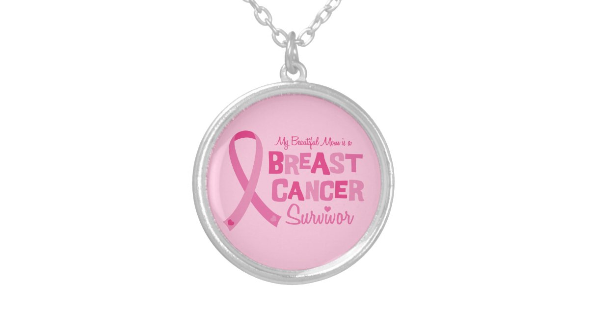 Beautiful Mom Breast Cancer Survivor Jewelry | Zazzle