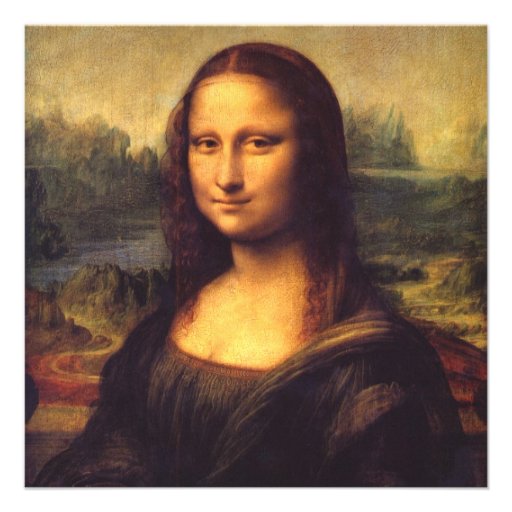 Beautiful Mona Lisa Custom Announcement