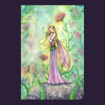 Beautiful Mother and Baby Fairy Poster Print posters