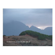 Beautiful Mountain View In Dominica Postcard