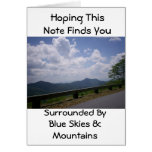 Beautiful Mountains and Sky View Cards