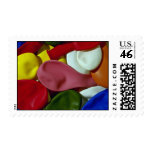 Beautiful Multicolored, uninflated party balloons Postage Stamp