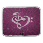 Beautiful music notes put together as a heart planners