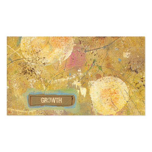 Beautiful natural fun abstract art unique painting business cards