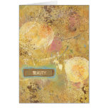 Beautiful natural fun abstract art unique painting card