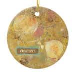 Beautiful natural fun abstract art unique painting ornament