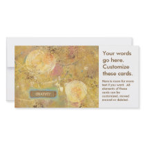 Beautiful natural fun abstract art unique painting photo card