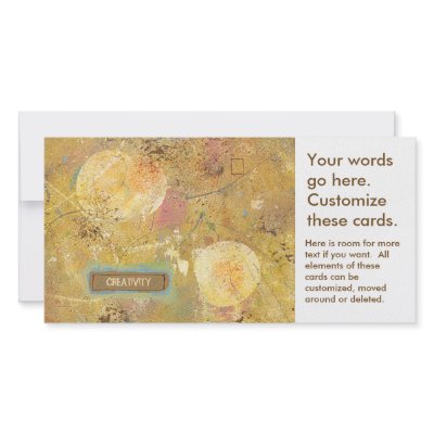 Beautiful natural fun abstract art unique painting photo card by ColorfulLife