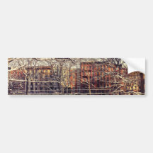 Beautiful New York Winter Bumper Stickers