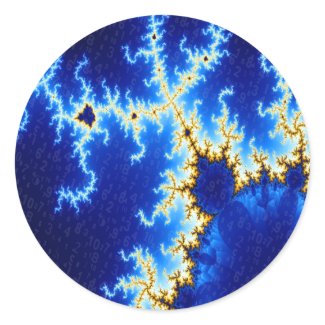 Beautiful Numbers - Fractal Sticker sticker