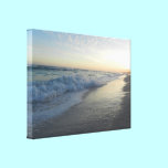 Beautiful Ocean Waves and a Sunset canvas prints