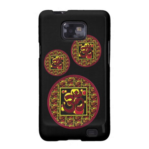Beautiful Om Aum Symbol w/Circles and Squares Samsung Galaxy Cover