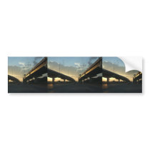 Beautiful Omaha Expressway With Two Side Bridges A Bumper Stickers
