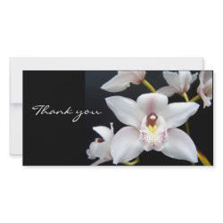 Beautiful Orchid thank you photocard