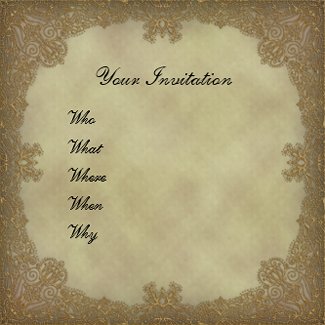 Beautiful ornamental invitation invitation