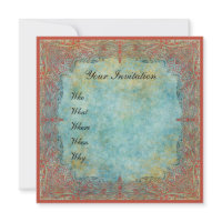 Beautiful ornamental invitation invitation