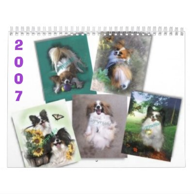 Beautiful Papillons, 2007 Wall Calendars by txnanny54