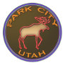 Beautiful Park City Moose Medallion Gear Sticker