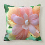 Beautiful Pastel Hawaiian Hibiscus Flower Pillow