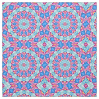 Beautiful Pattern Fabric soft blues and pink fun