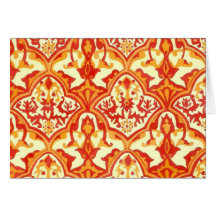 BEAUTIFUL PATTERN - RED & ORANGE CARDS