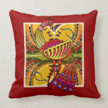 Beautiful Peacock Design Throw Pillow