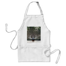 Beautiful Peacock From the Back Side Apron