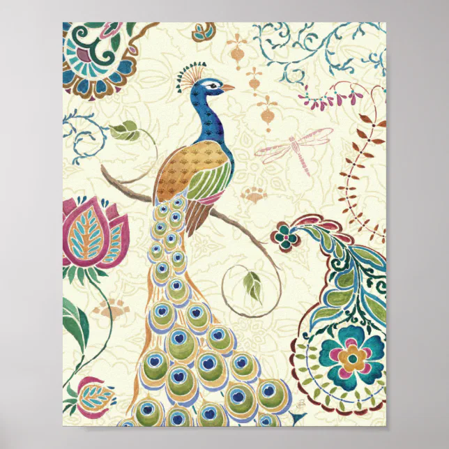 Beautiful Peacock Poster Zazzle