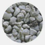Beautiful Pebbles from Bora Bora, Tahiti Round Stickers