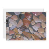 Beautiful Pebbles from Coopers Beach, N.I., New Ze Personalized Invitation