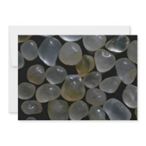 Beautiful Pebbles from Luderitz, Namibia, frosted Custom Announcements