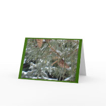Beautiful Pine Christmas Card w/Awareness Message