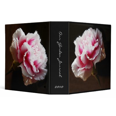 Beautiful Pink Carnation Garden Journal Binder by CountryCorner