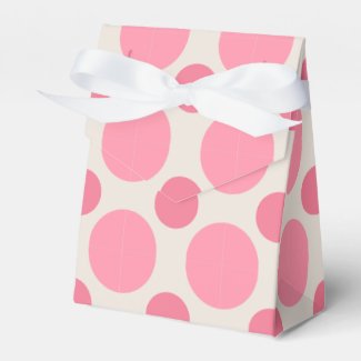 Beautiful pink dots gift box favor boxes