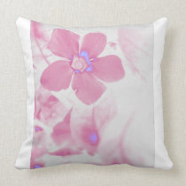 Beautiful Pink Flower Decorative Throw Pillow